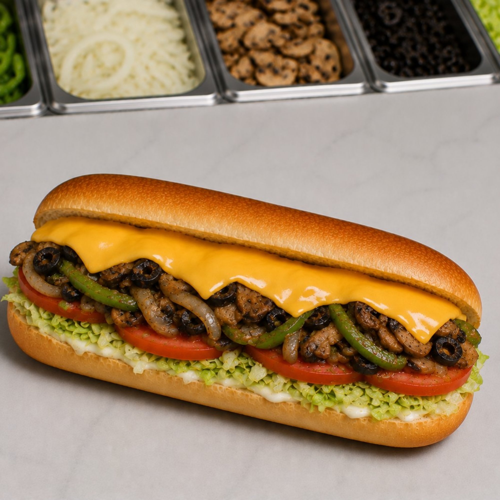 Grilled Veggie Submarine
