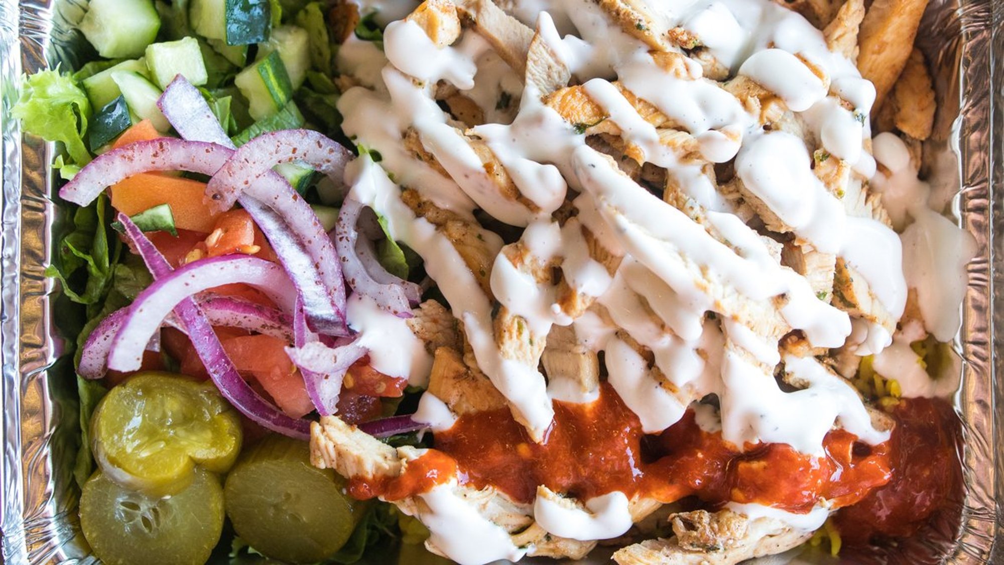 Chicken Shawarma Over Rice