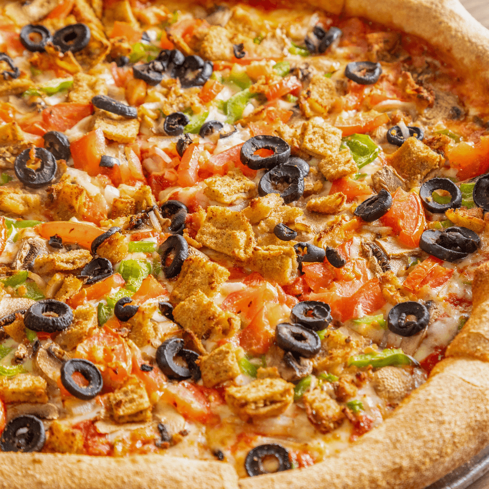 Veggie lovers pizza slice