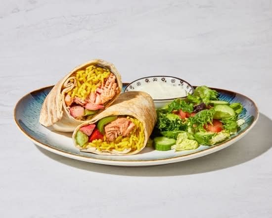 Salmon Kabob Wrap