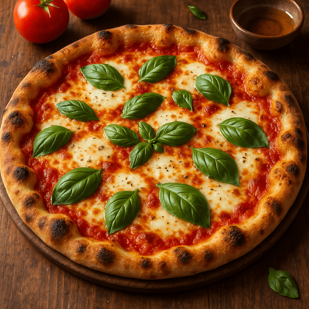 MARGHERITA (sauce, mozzarella, basil)