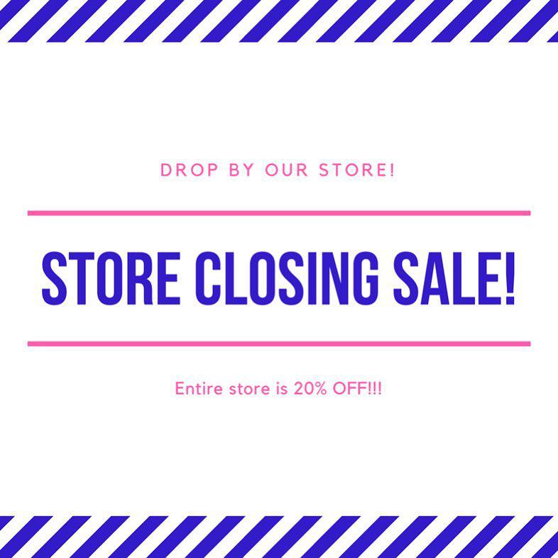 STORE CLOSING! USE CODE 