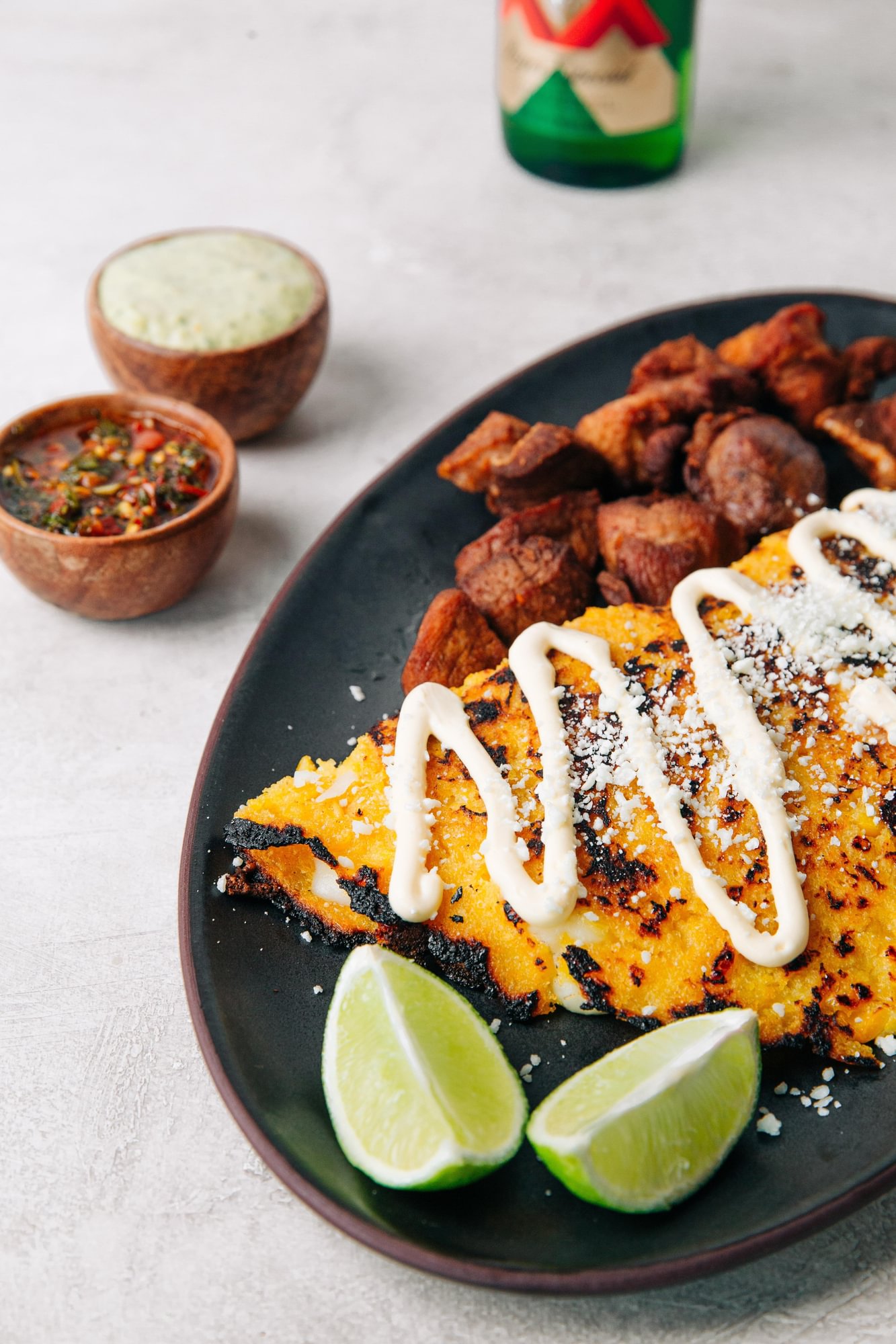 Cachapa Fried Pork and Cheese