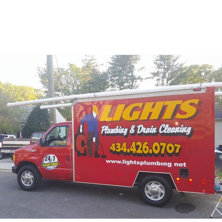 Lights Plumbing &amp; Drain Cleaning Logo