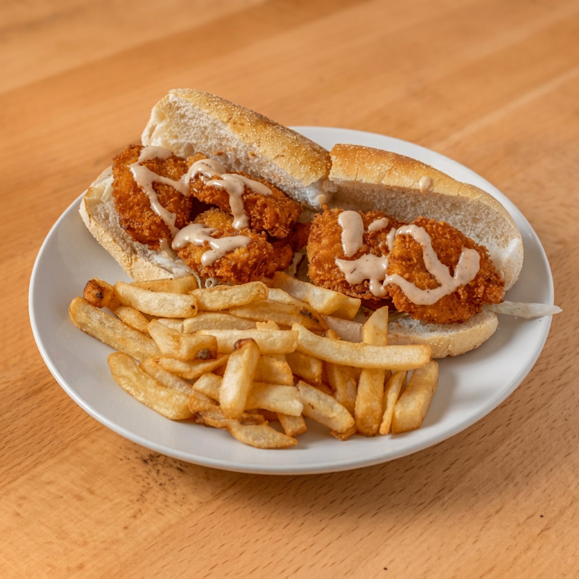 Shrimp Po' Boy Sandwich