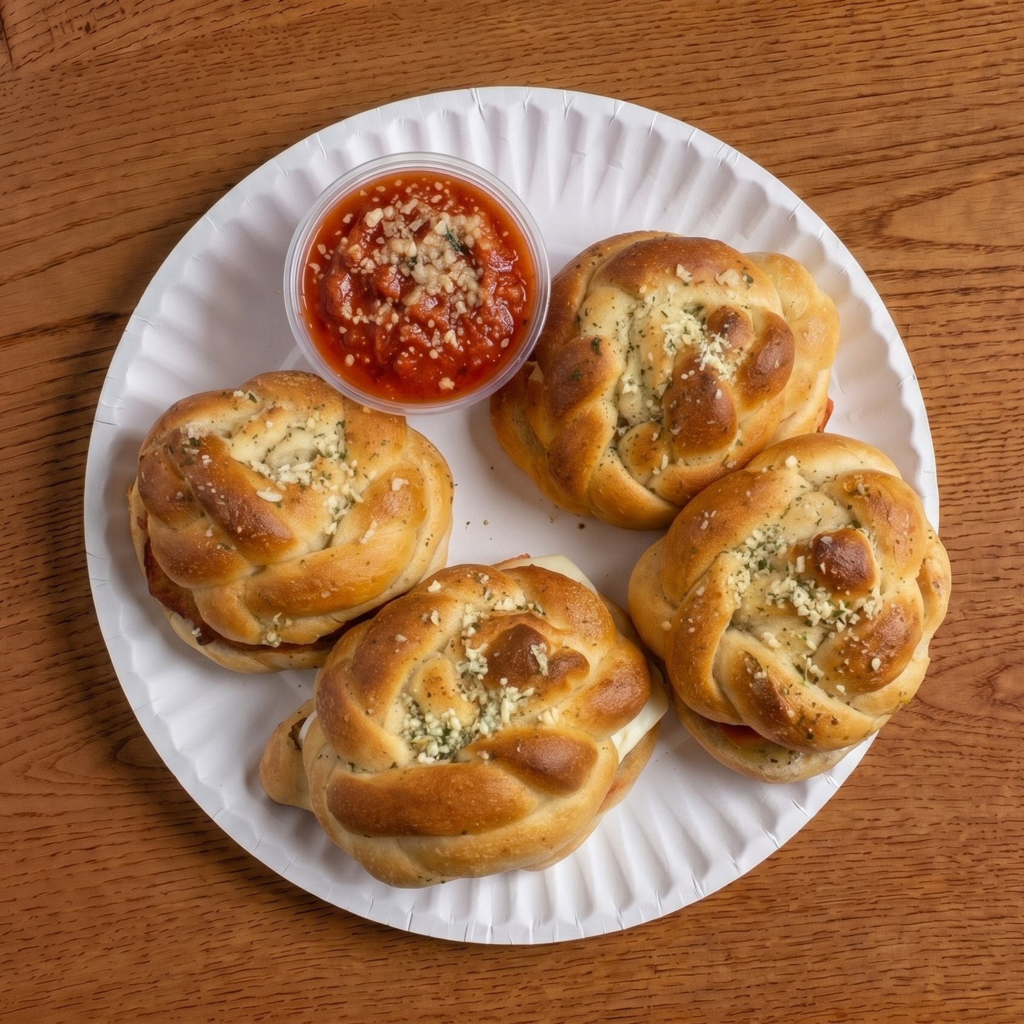 Garlic Knot Chicken Panini