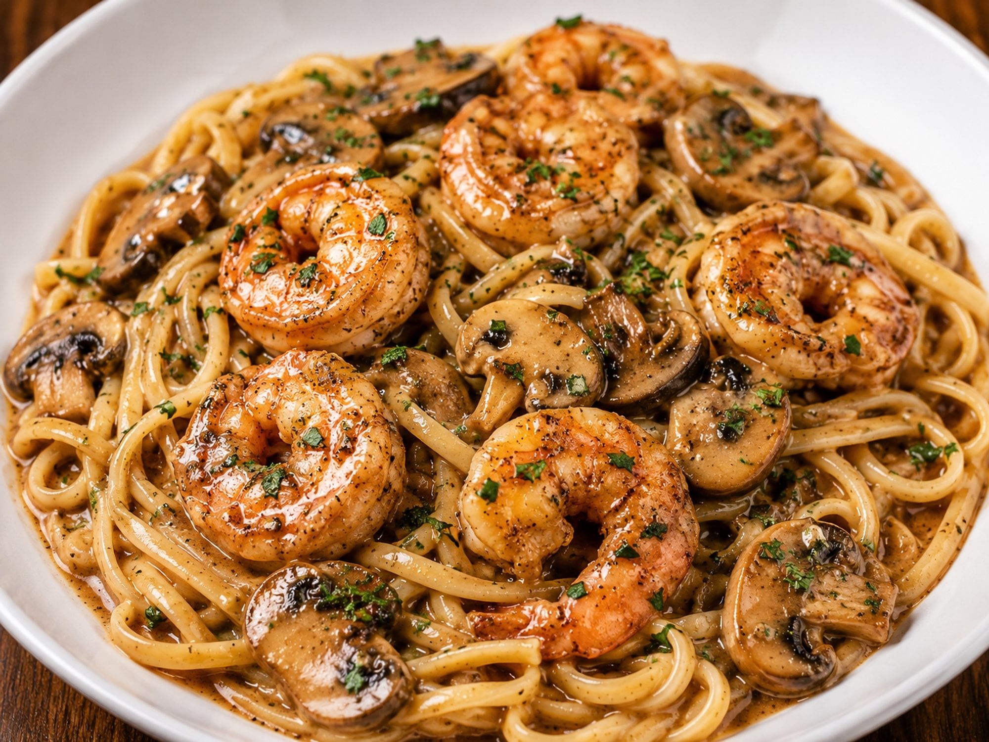 SHRIMP MARSALA LINGUINE