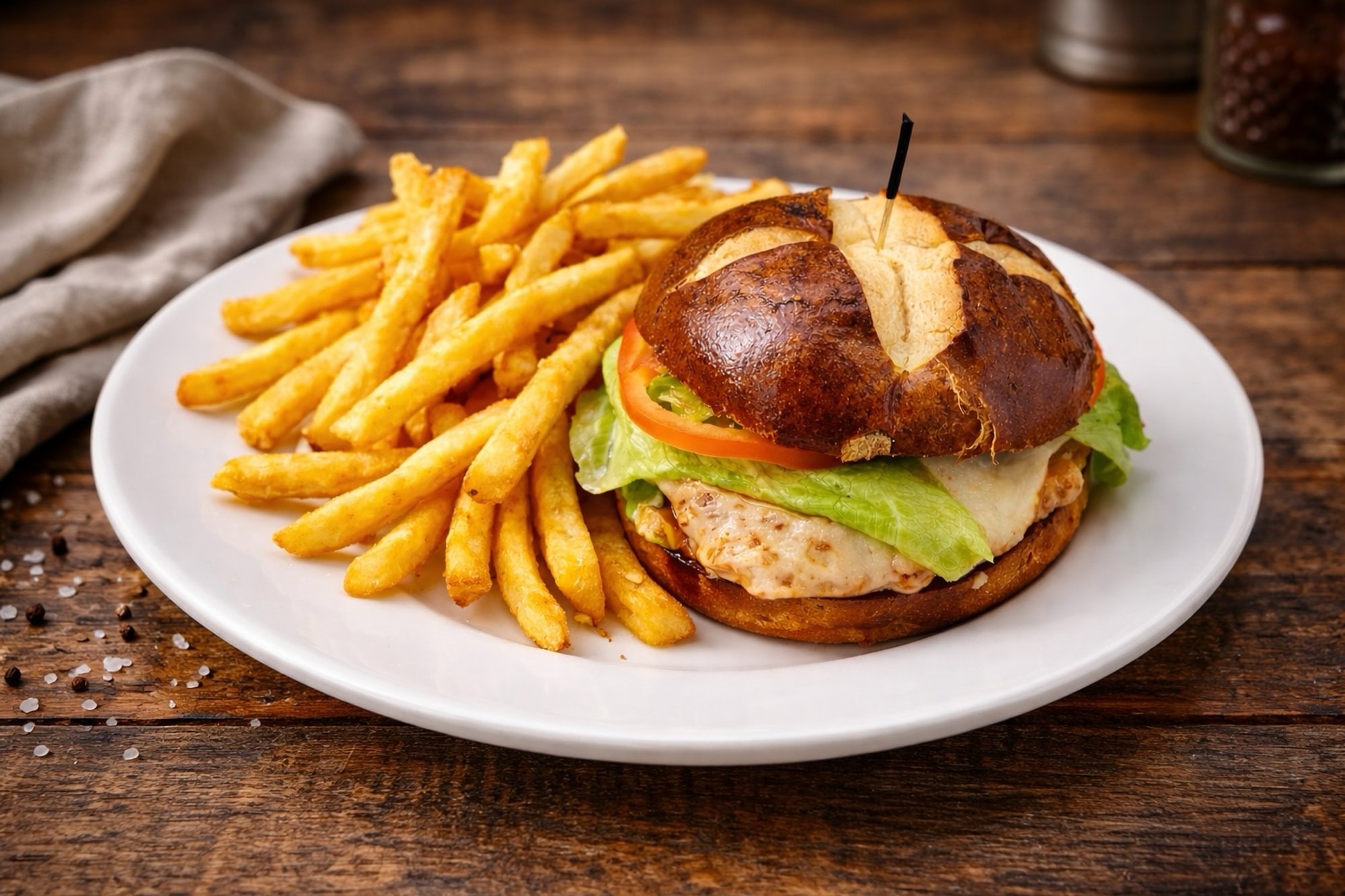 Fried Buffalo Chicken Sandwich with FF