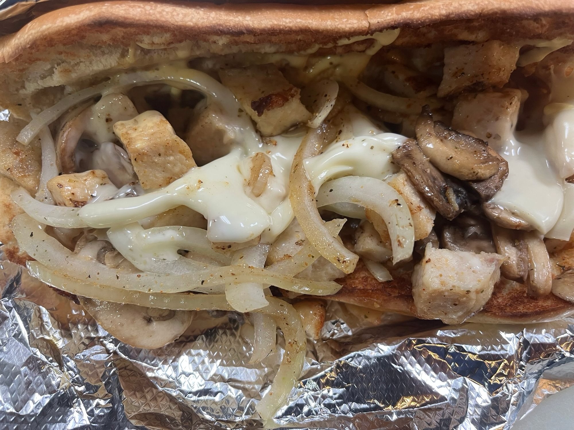 Chicken Mushroom Melt Sandwich