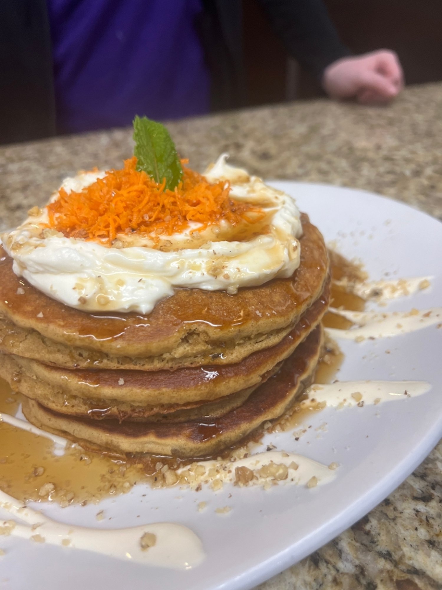 CARROT CAKE PANCAKES TOGO