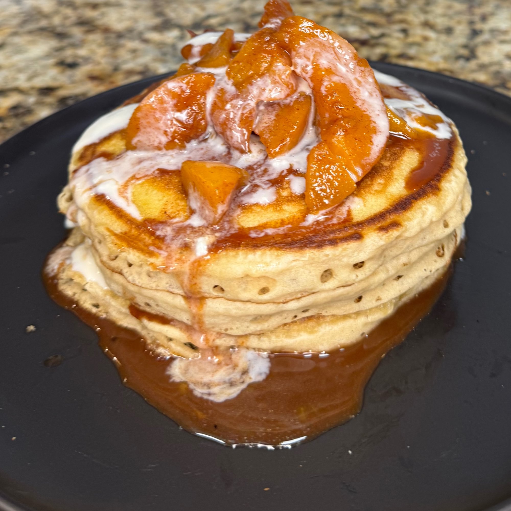 PEACHES & CREAM PANCAKES