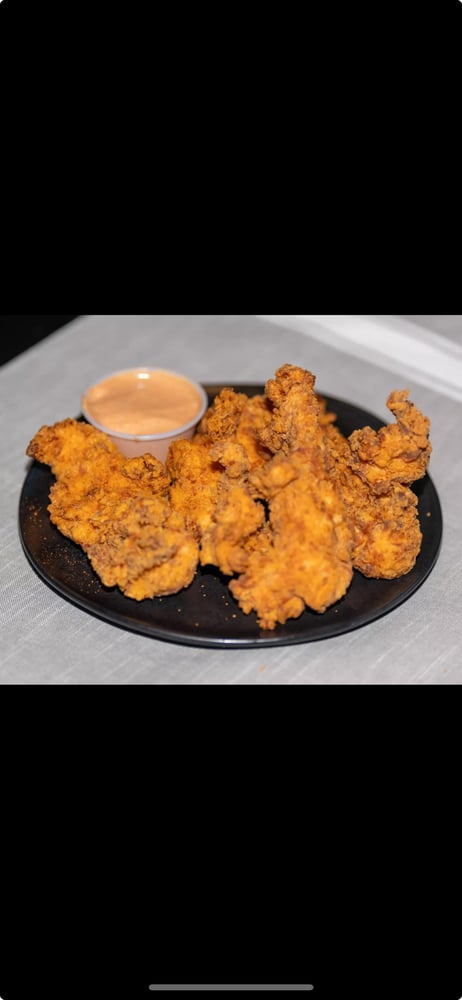 Four Chicken Tenders only with Ridiculous sauce