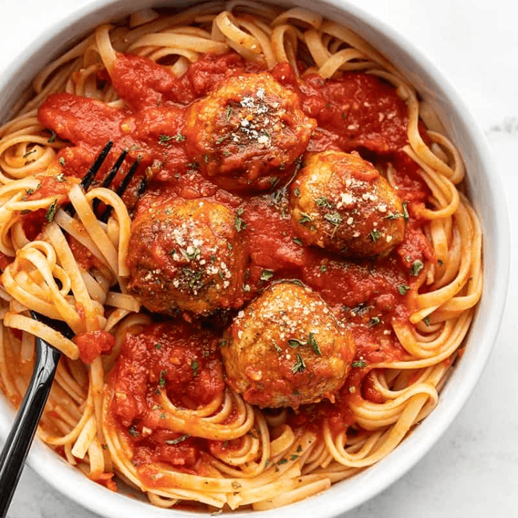 Meatball Parmesan Pasta