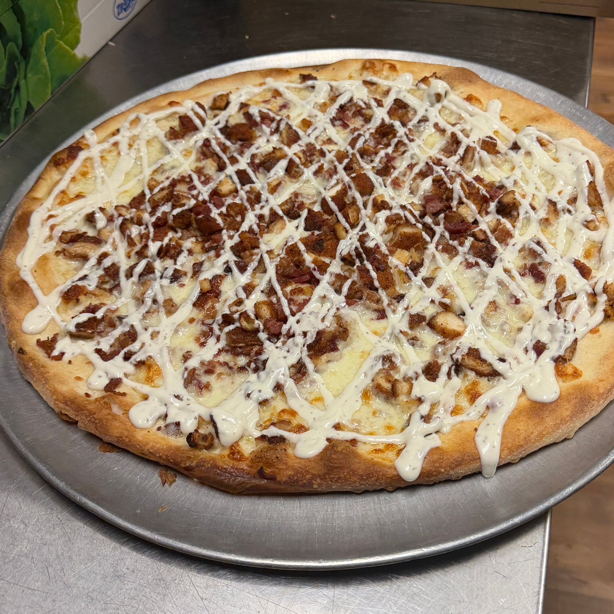 Chicken Bacon Ranch Pizza