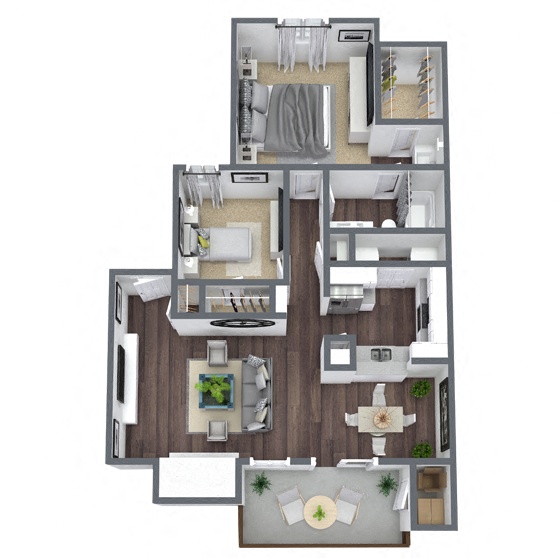 B1: 2 Bed 1 Bath