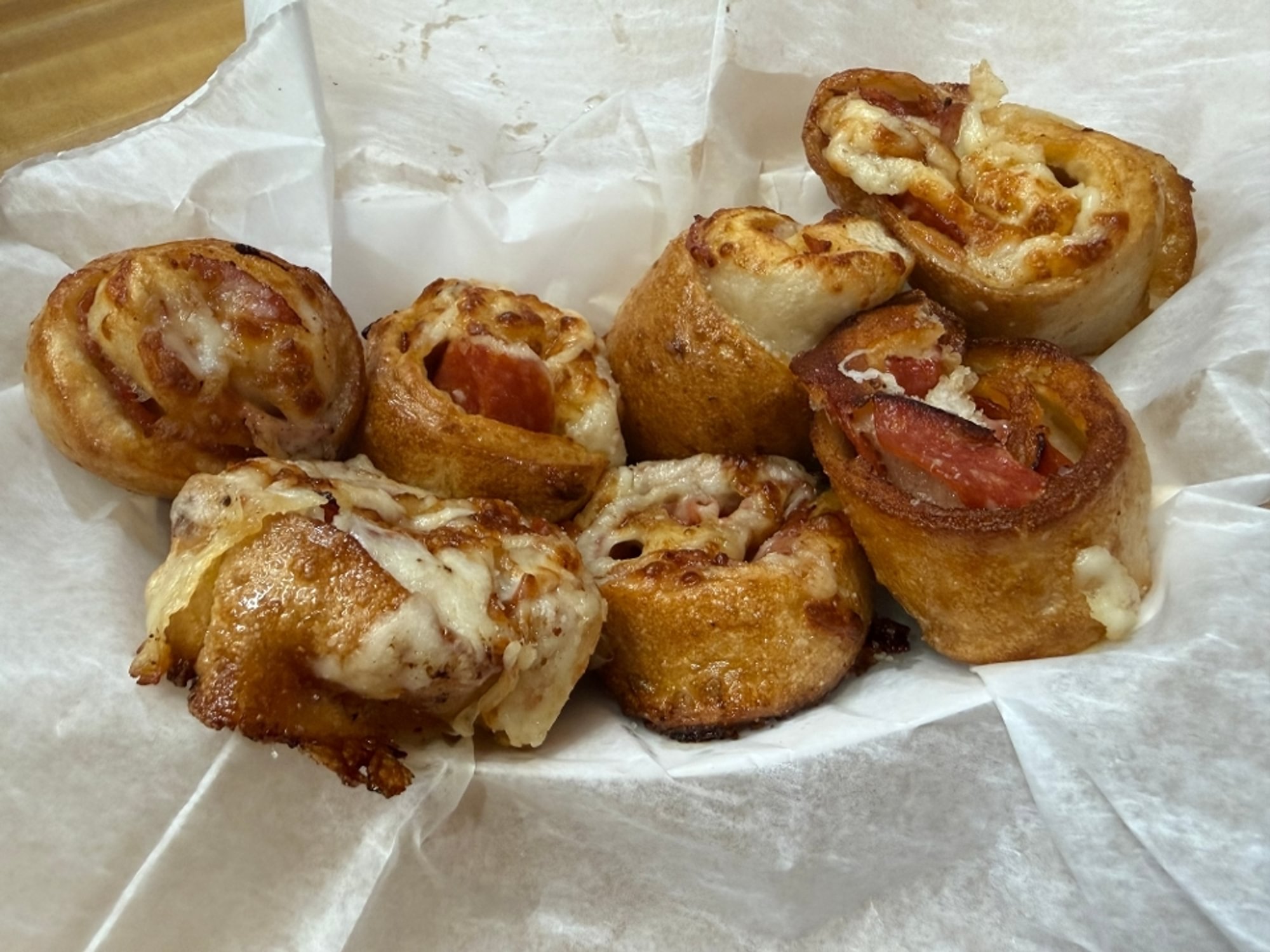 Pony Pepperoni Pretzel Pinwheels