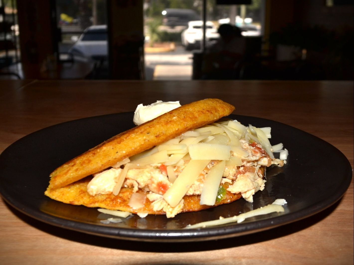 Chicken Cachapa / Cachapa de Pollo Mechado