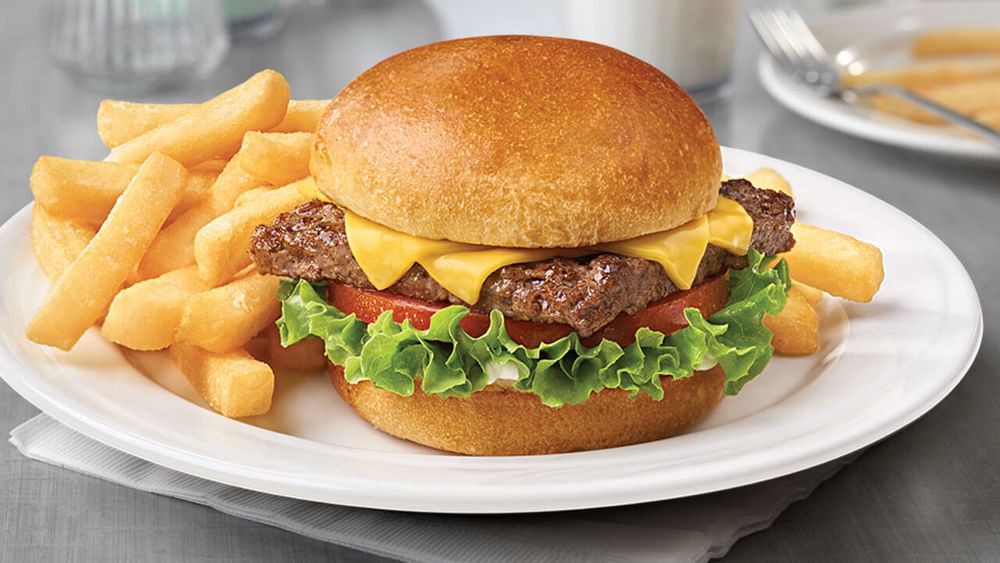 Cheeseburger Deluxe Platter with Fries