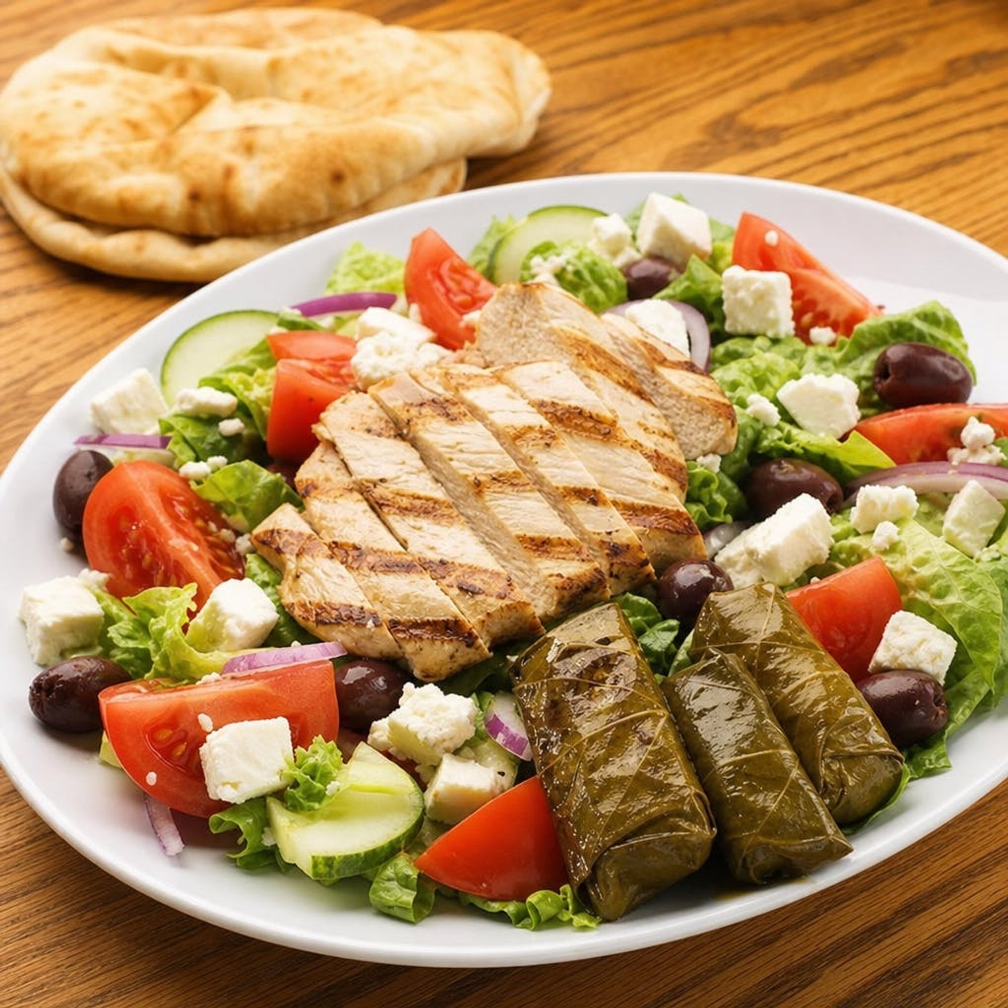 Greek Salad with Chicken