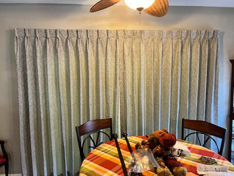 Want a great new look for your home? Update with Custom Drapes in any color or pattern! That's what these Pensacola homeowners did!