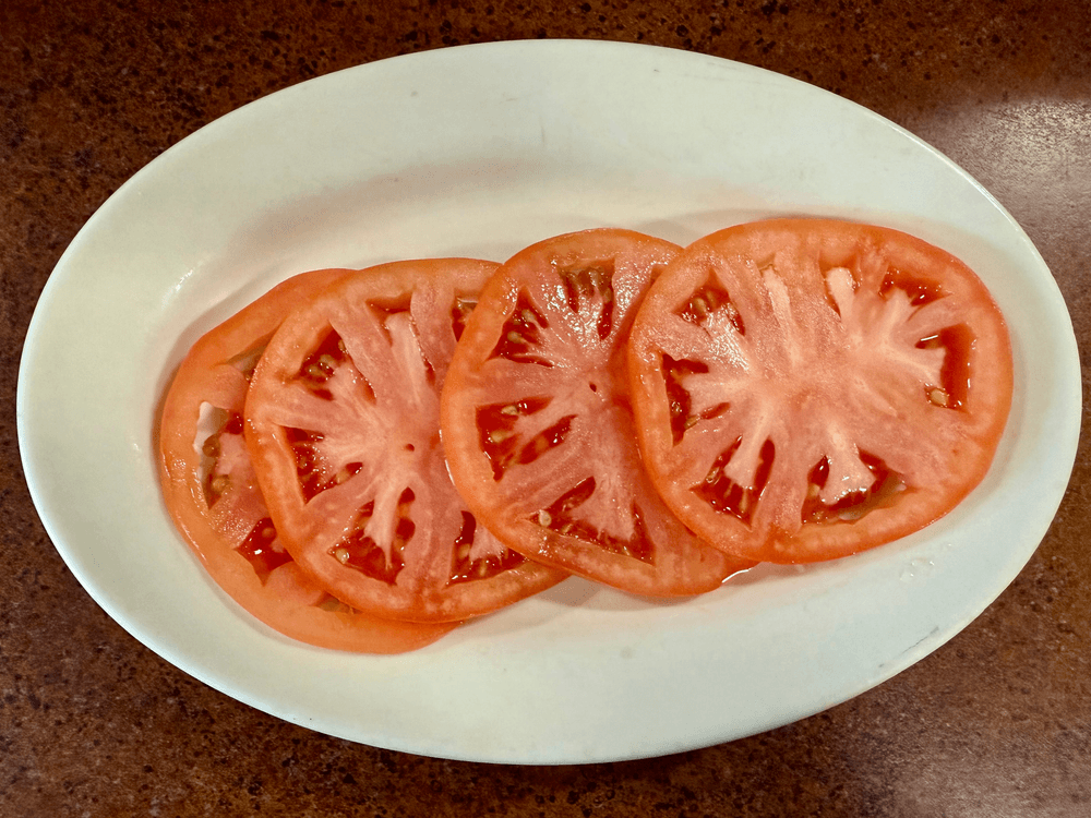 Side Sliced Tomatoes