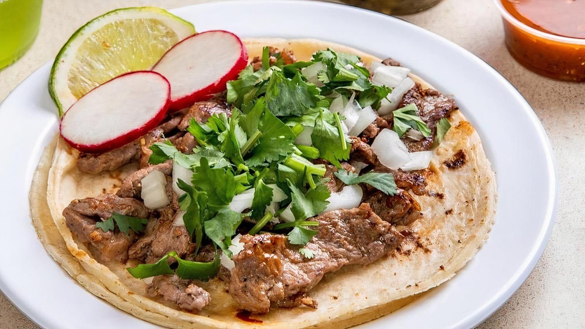 Steak Taco (Handmade tortilla)
