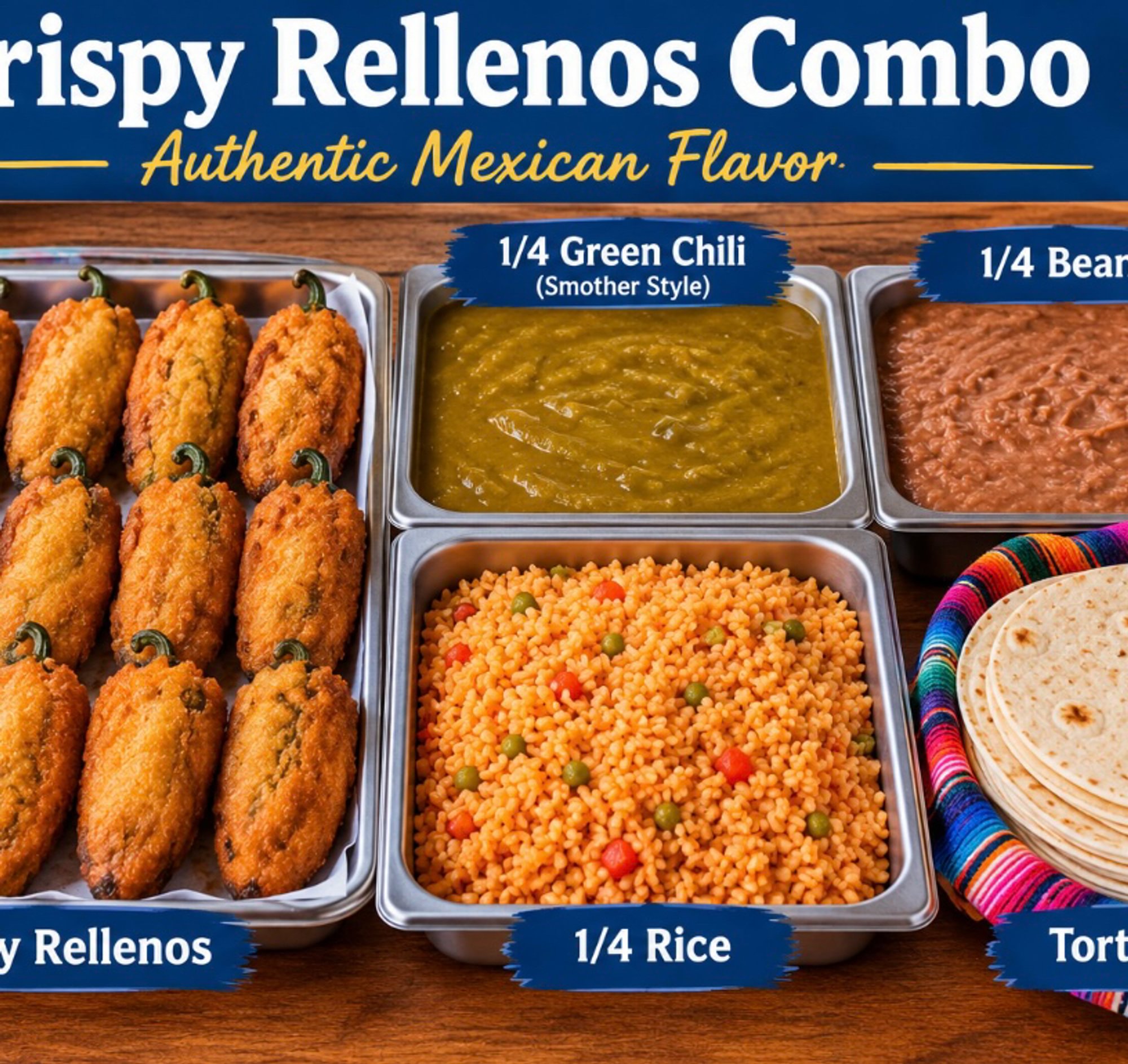 Family Pack #1 (12 Crispy Rellenos)