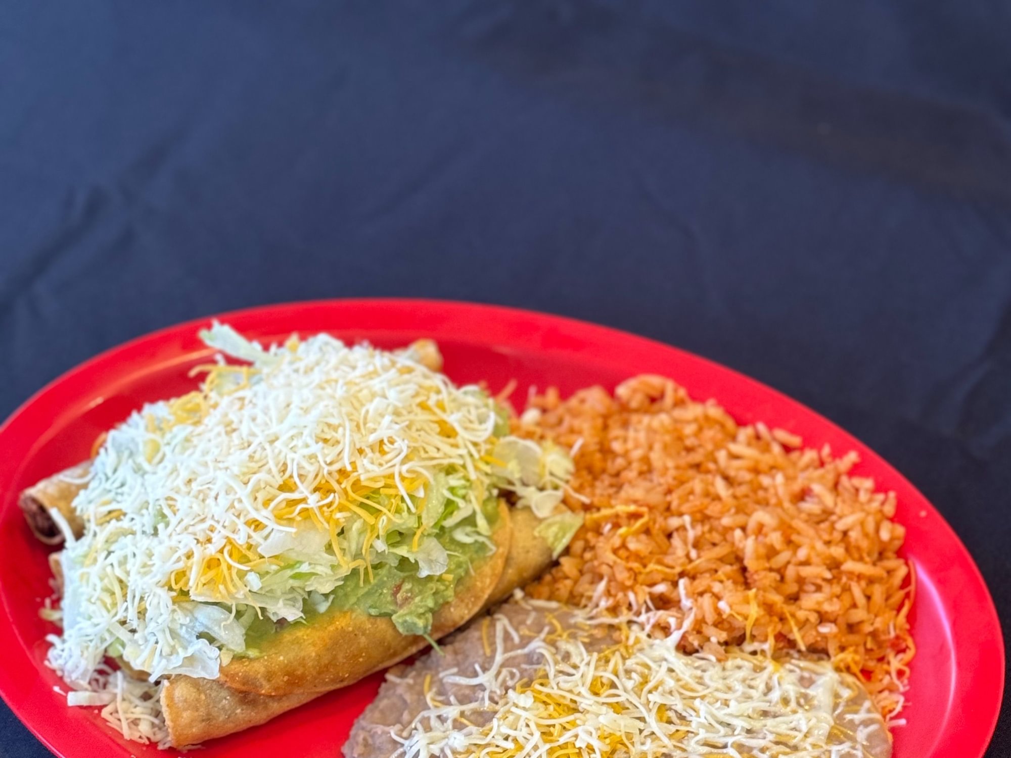 #6 4 Taquitos Plate