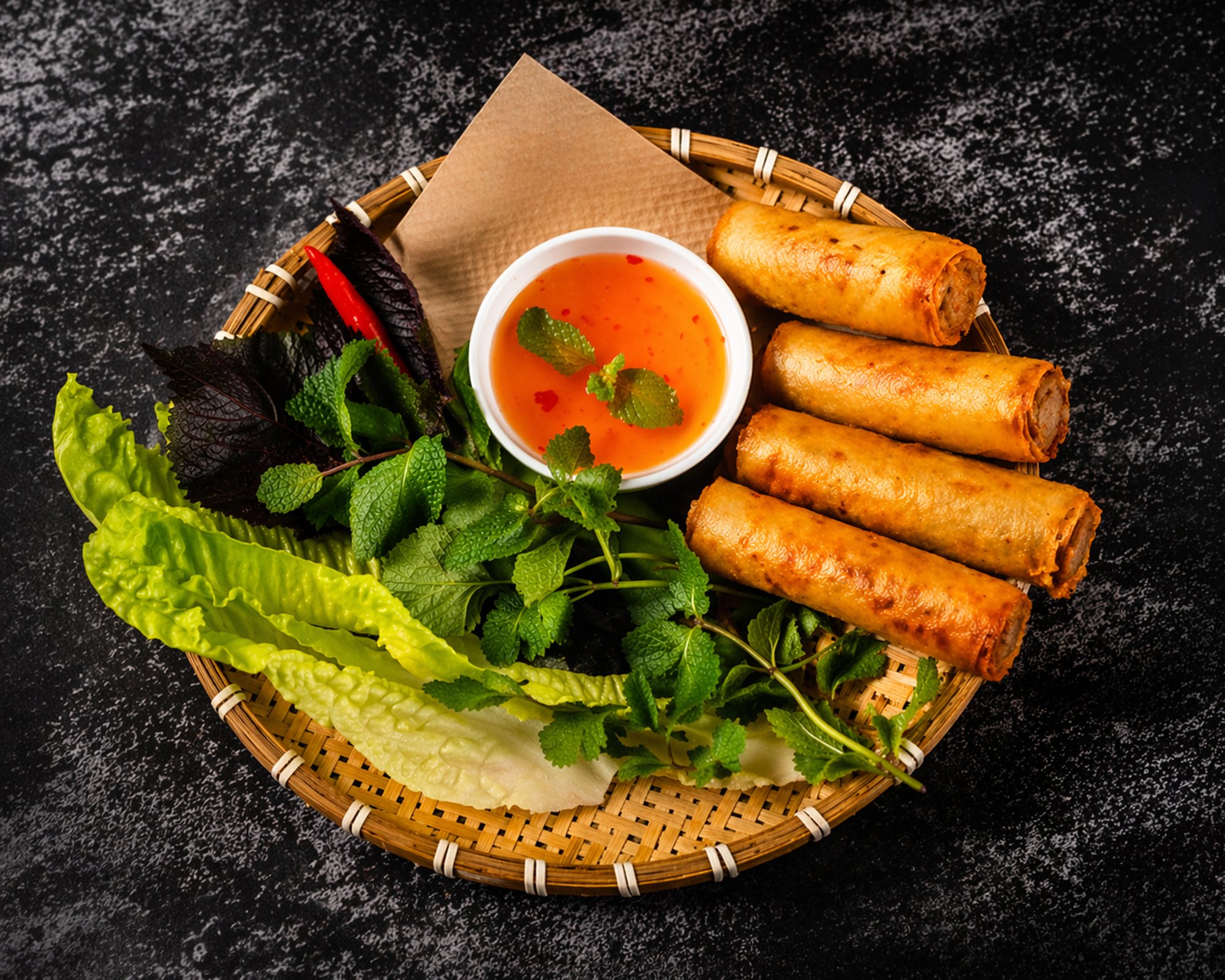 4 Cha Gio - 4 Shrimp Pork Egg Rolls