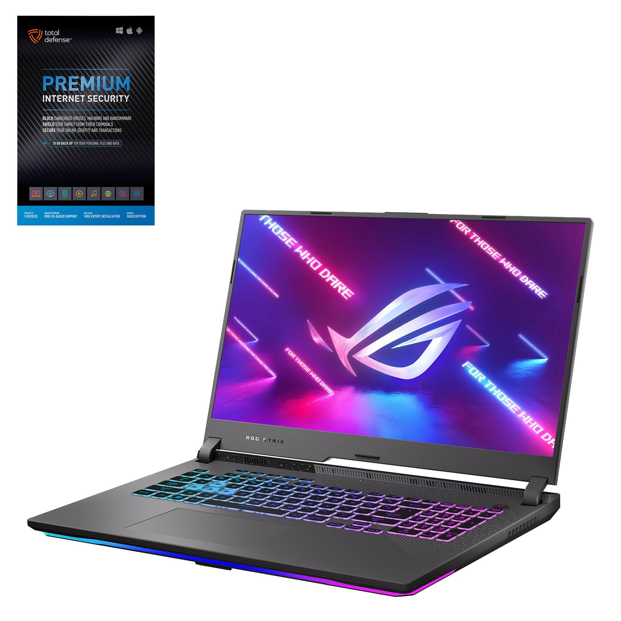 17" ASUS Gaming Laptop w/ Total Defense Internet Security