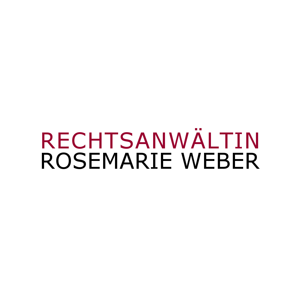 Logo von Rechtsanwältin Rosemarie Weber