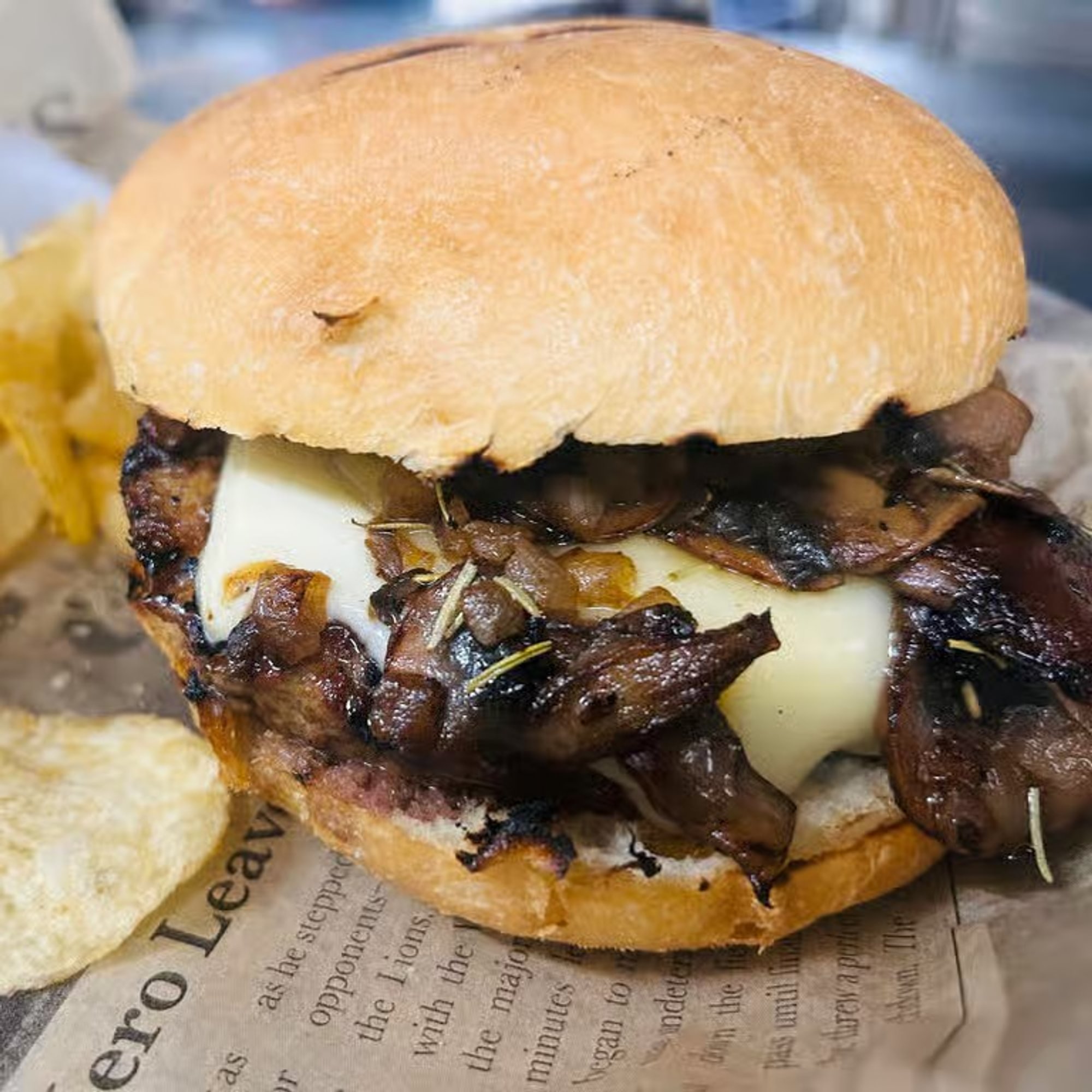 Mushroom & Swiss Burger