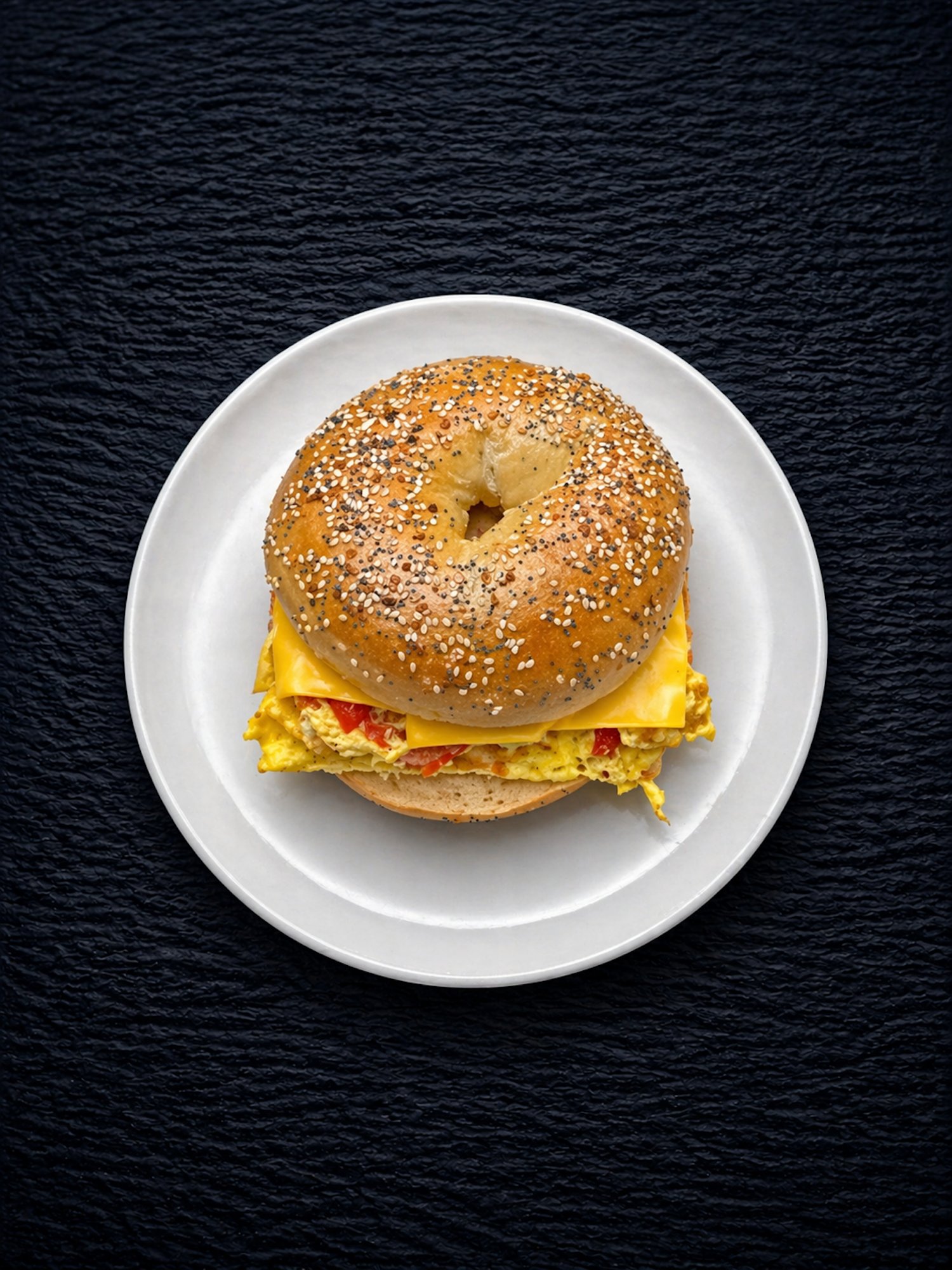 E6 Vegetable & American Cheese Omelet Sandwich