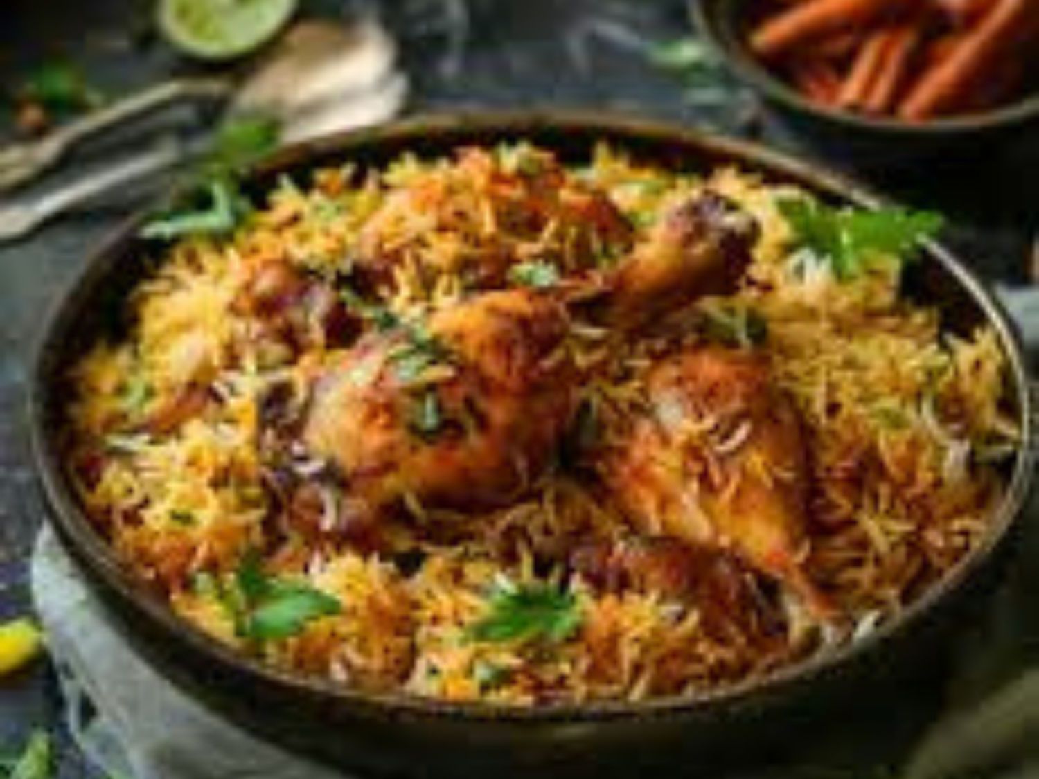 Andhra Karampodi Chicken Biryani
