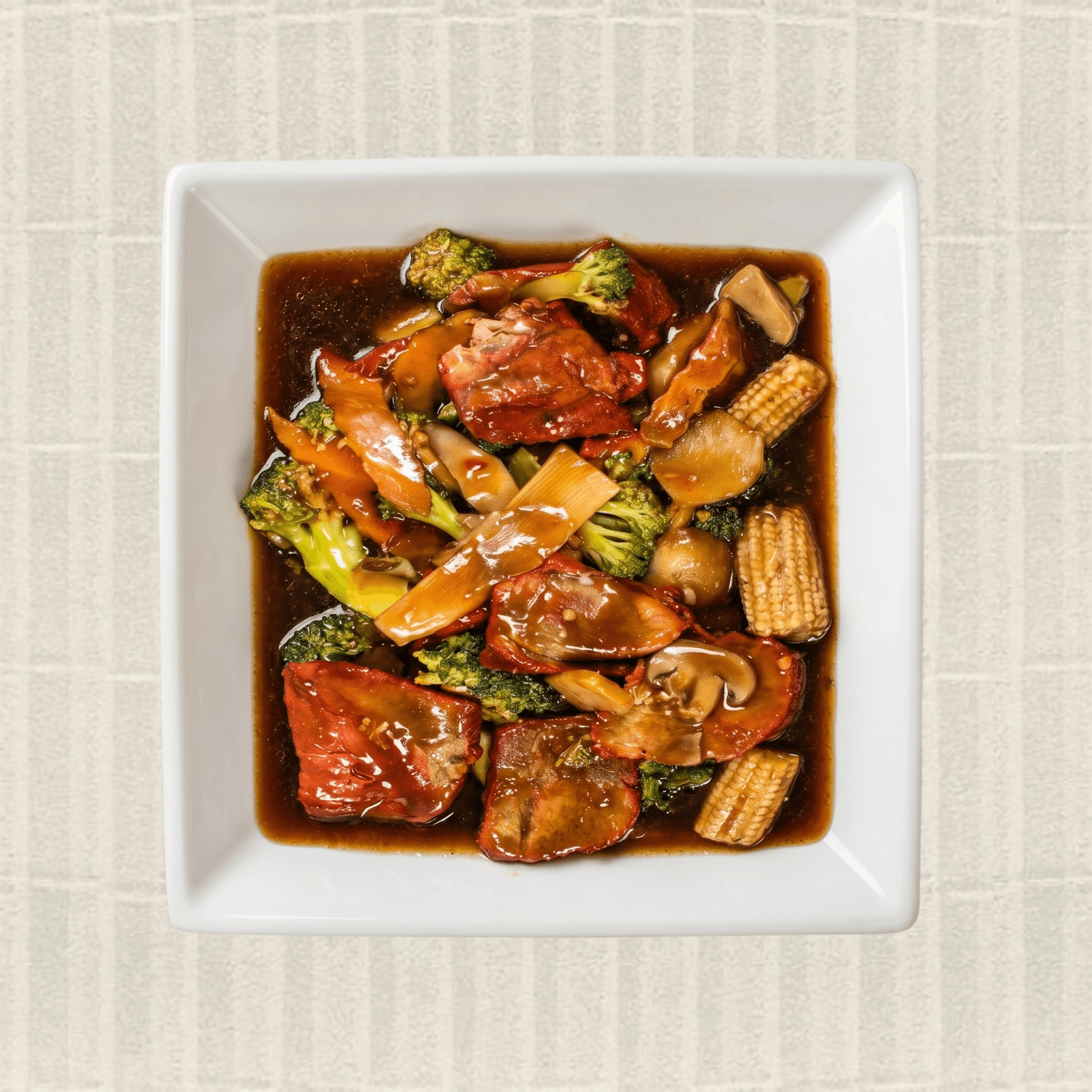 Roast Pork with Broccoli