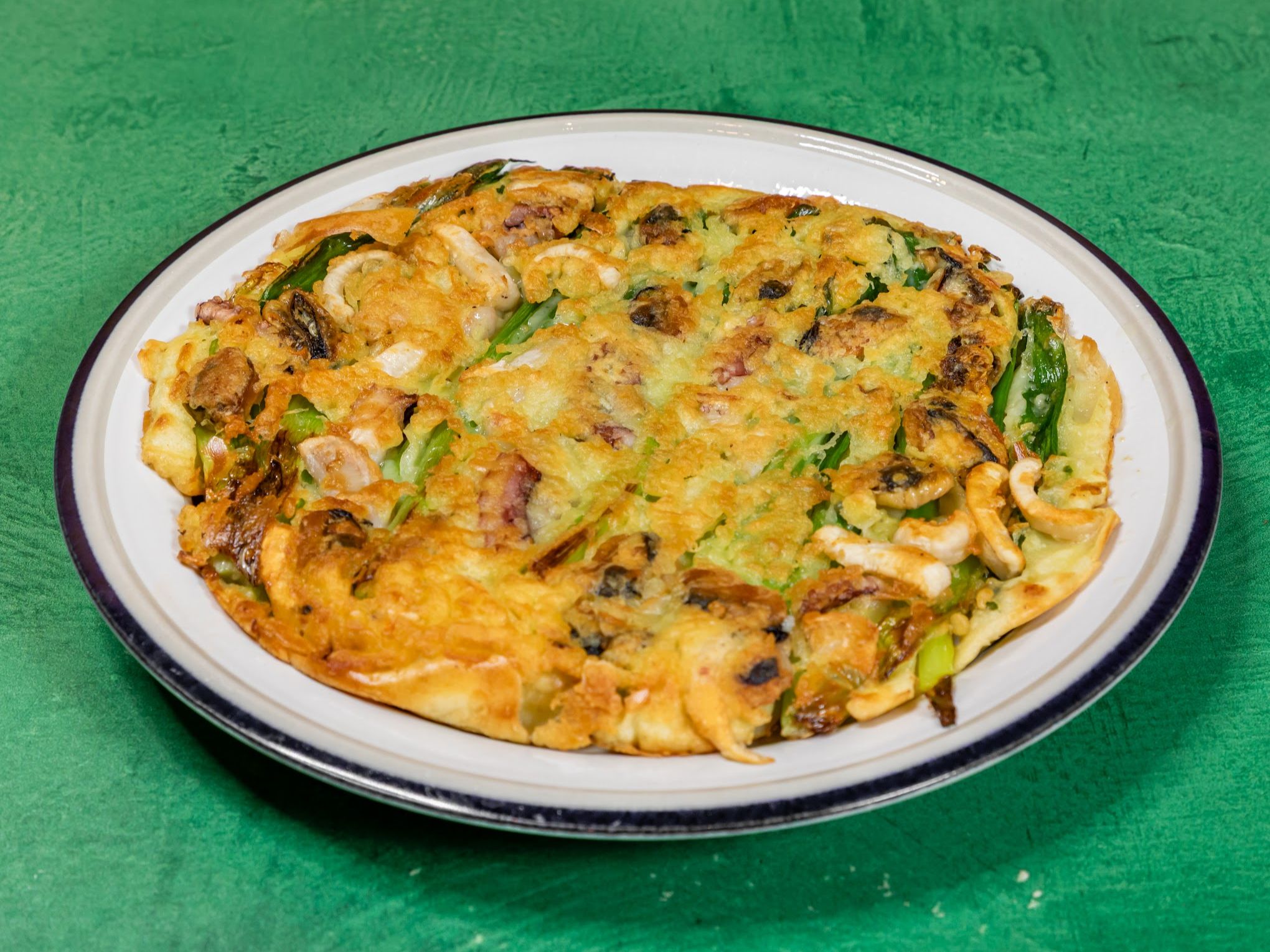 Green Onion Seafood Pancake