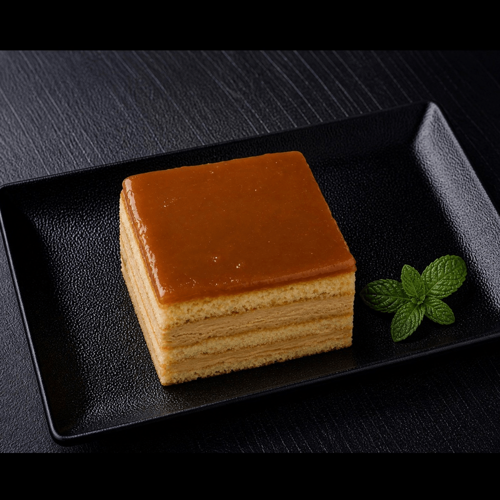 Square Caramel Cake