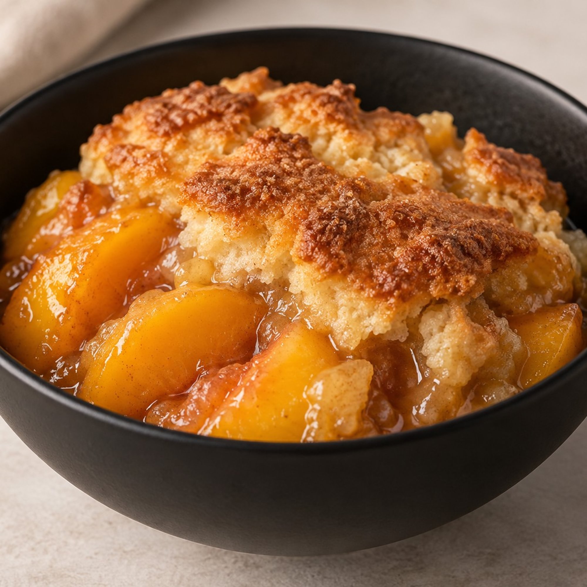 Peach Cobbler — Individual Side