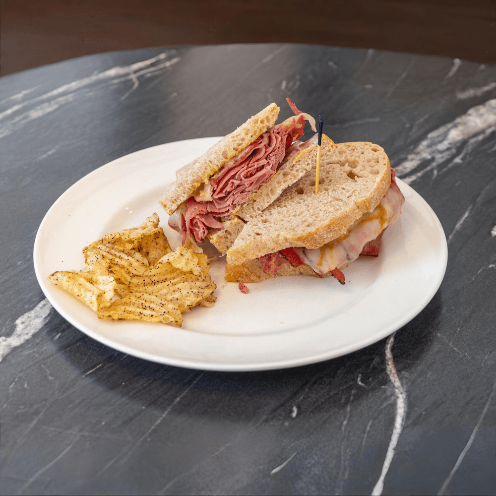 Pastrami on Rye Sandwich