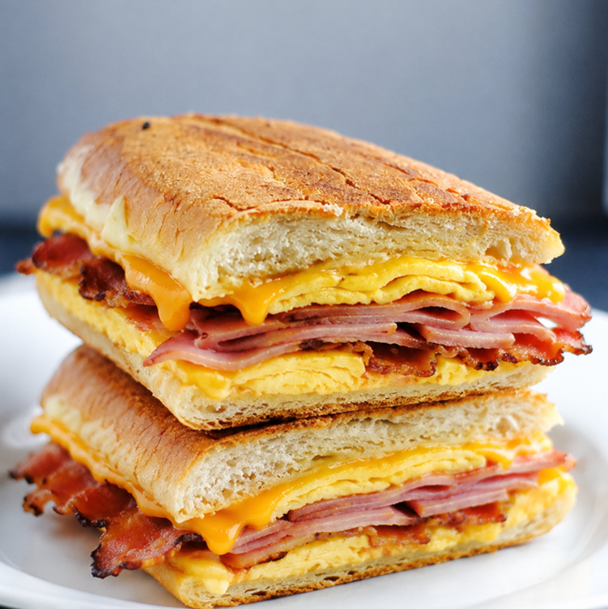 Ham, Egg, Cheese & Bacon Sandwich