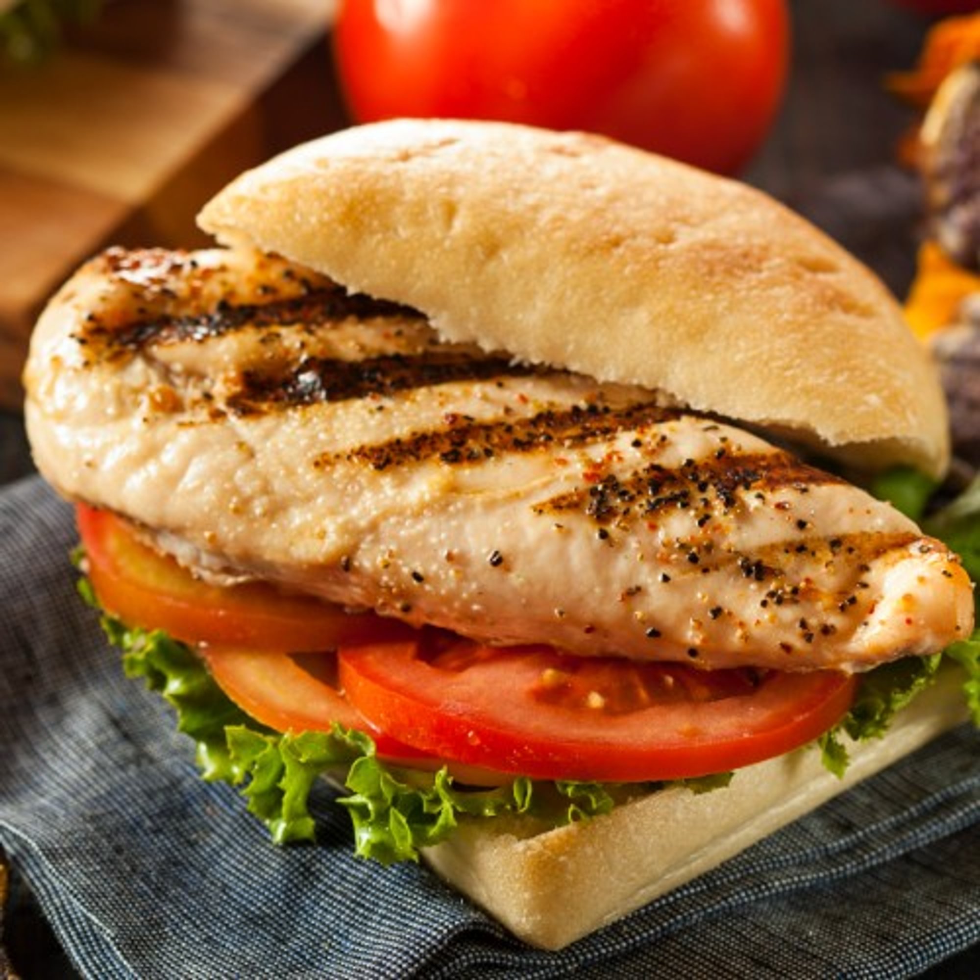 Grilled Chicken Breast on a Bun