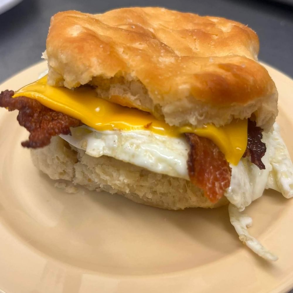 Biscuit with Sausage, Bacon or Ham