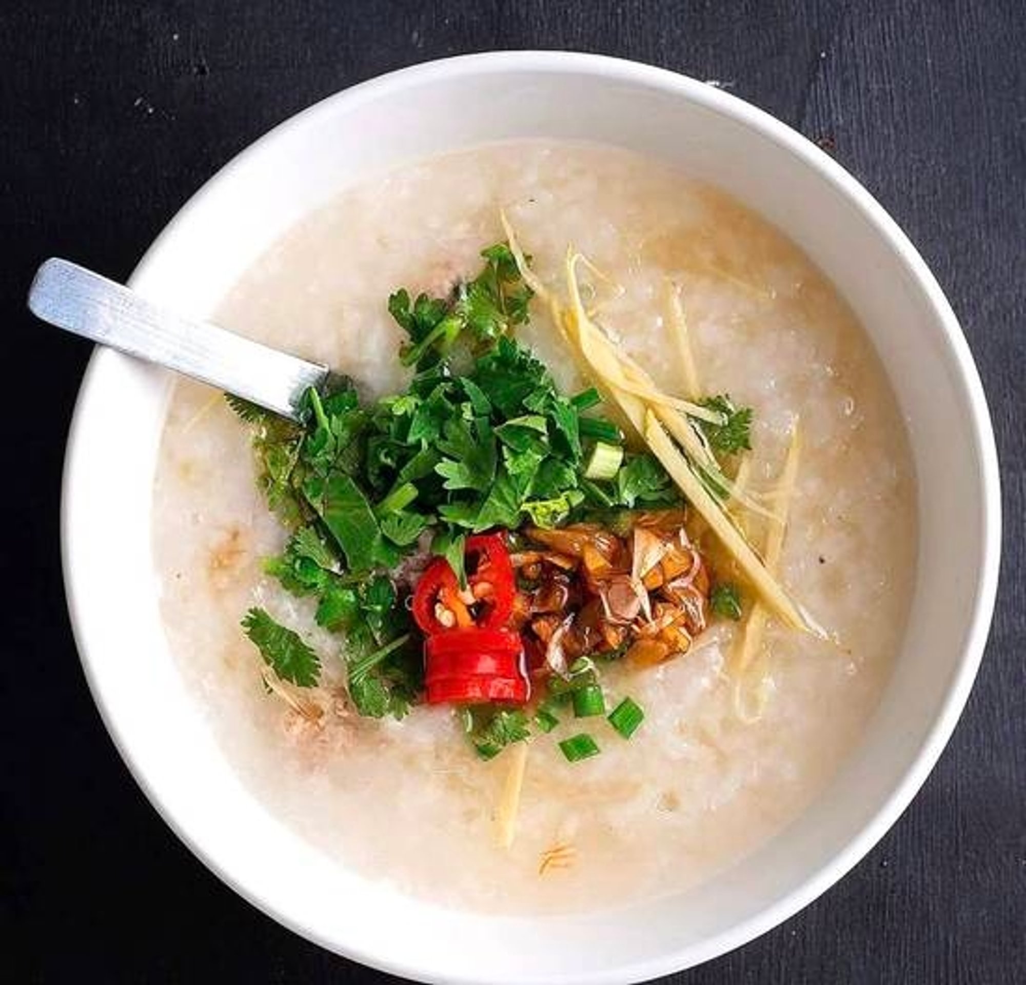 Ginger Rice Soup (Kow Thom)