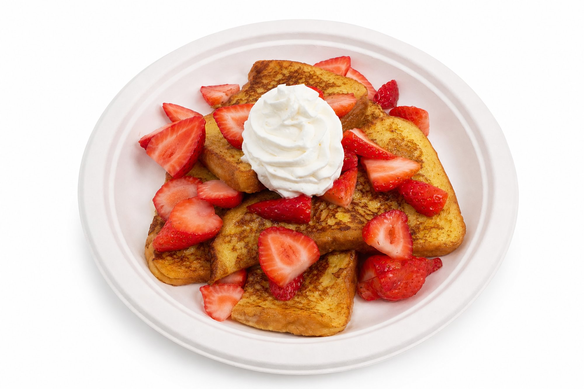 French Toast with Strawberries and Whipped Cream