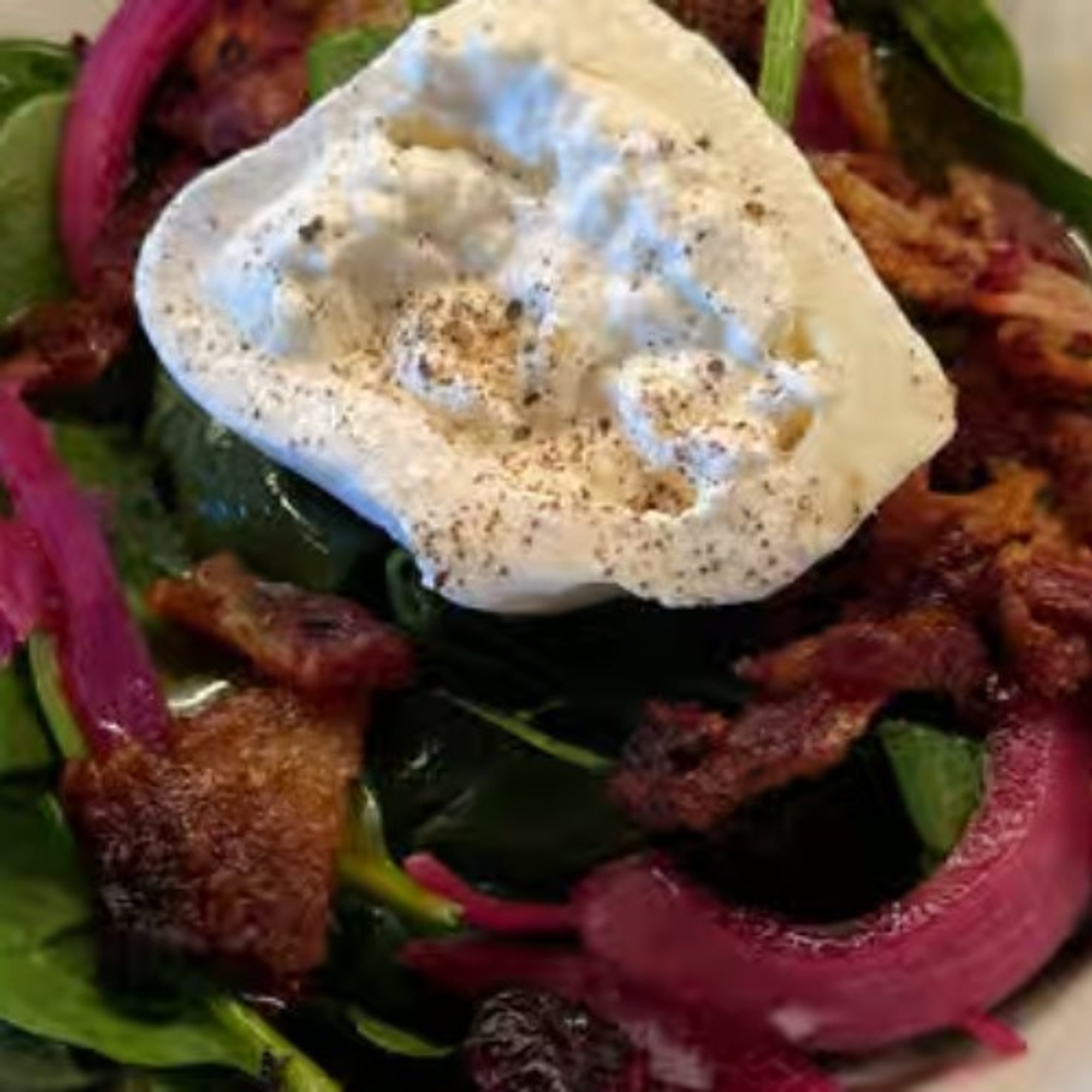 Spinach and Burrata Salad