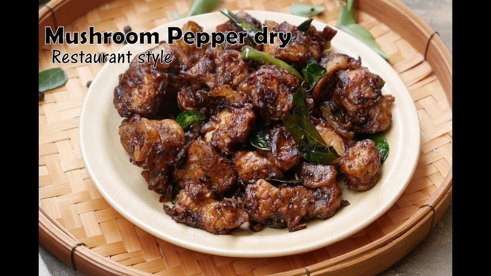 Mushroom Pepper Fry