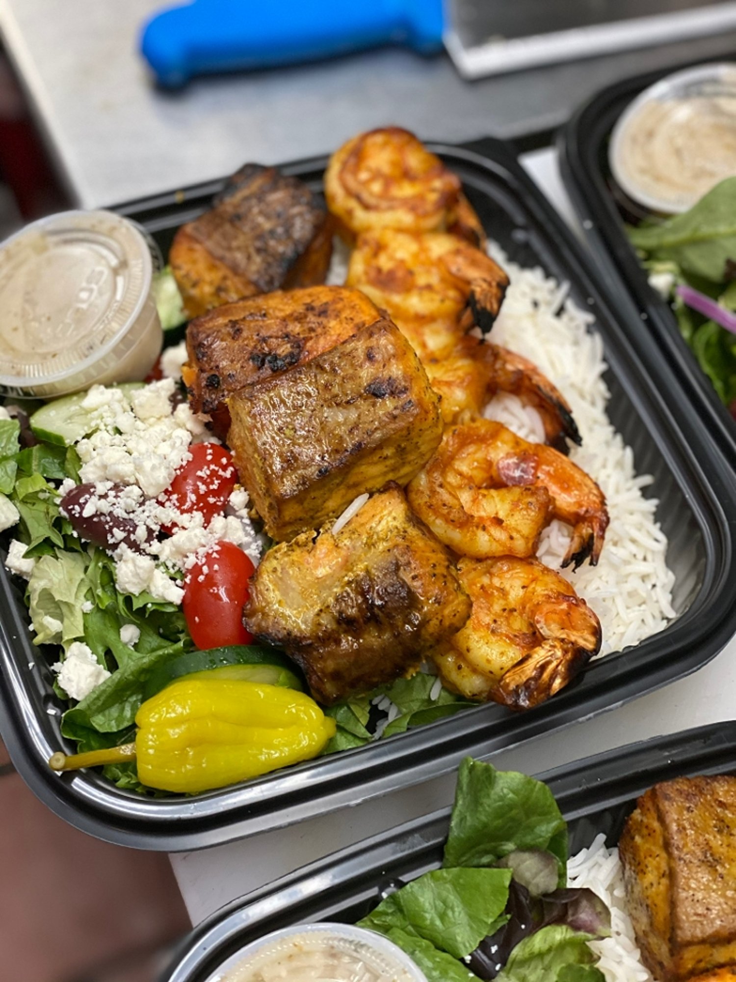 Seafood Combo (Salmon & Shrimp)
