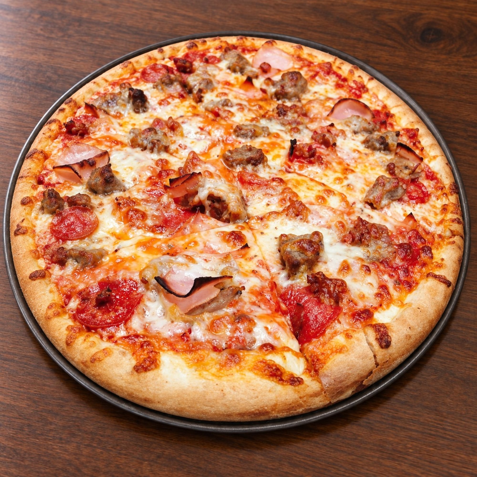Meat lovers pizza