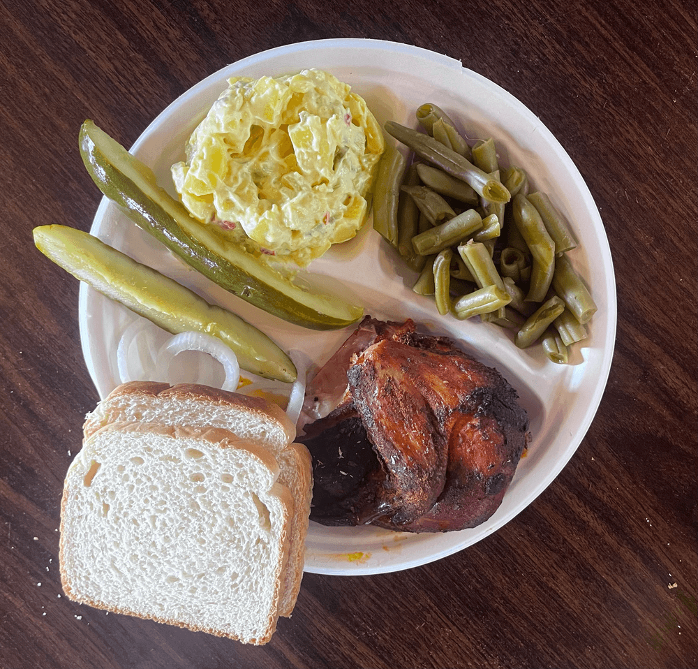 1/4 Fajita Smoked Chicken Plate