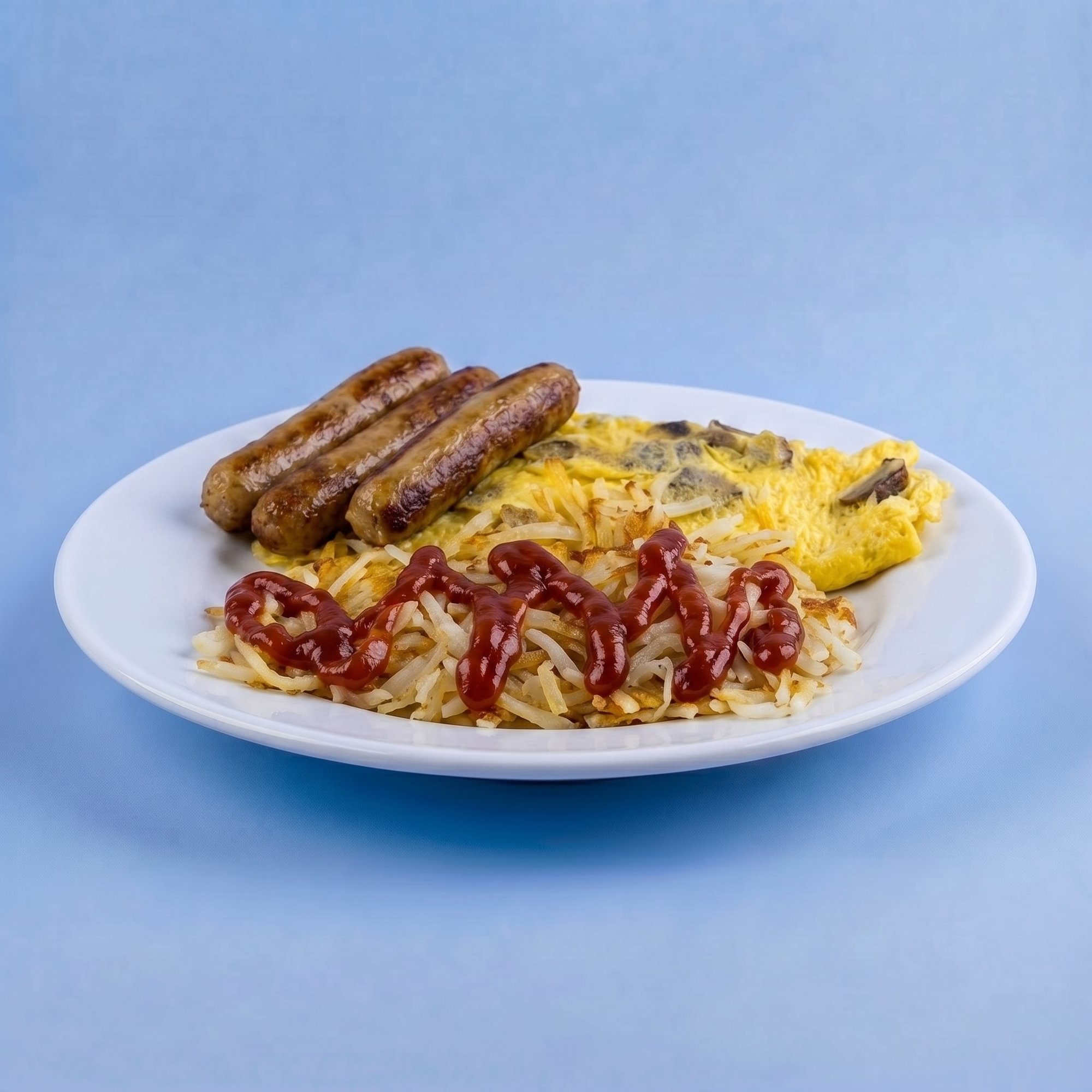 Sausage and Cheese Omelette